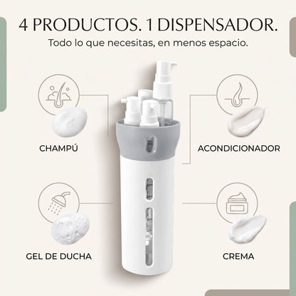 Dispensador de Viaje 4 en 1